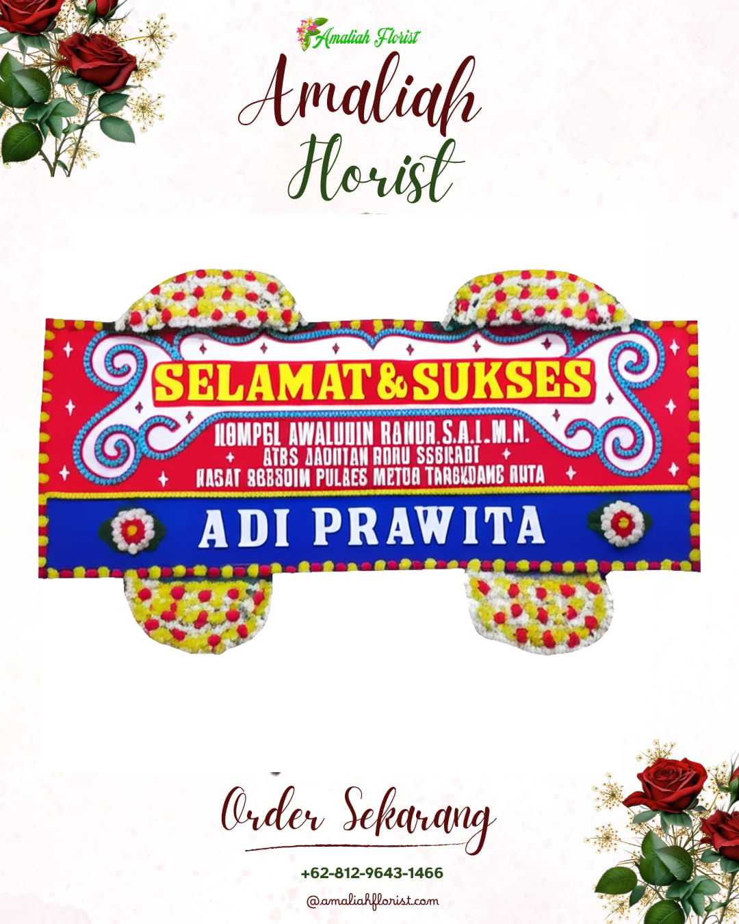 Papan Bunga Ucapan Selamat Karangasem